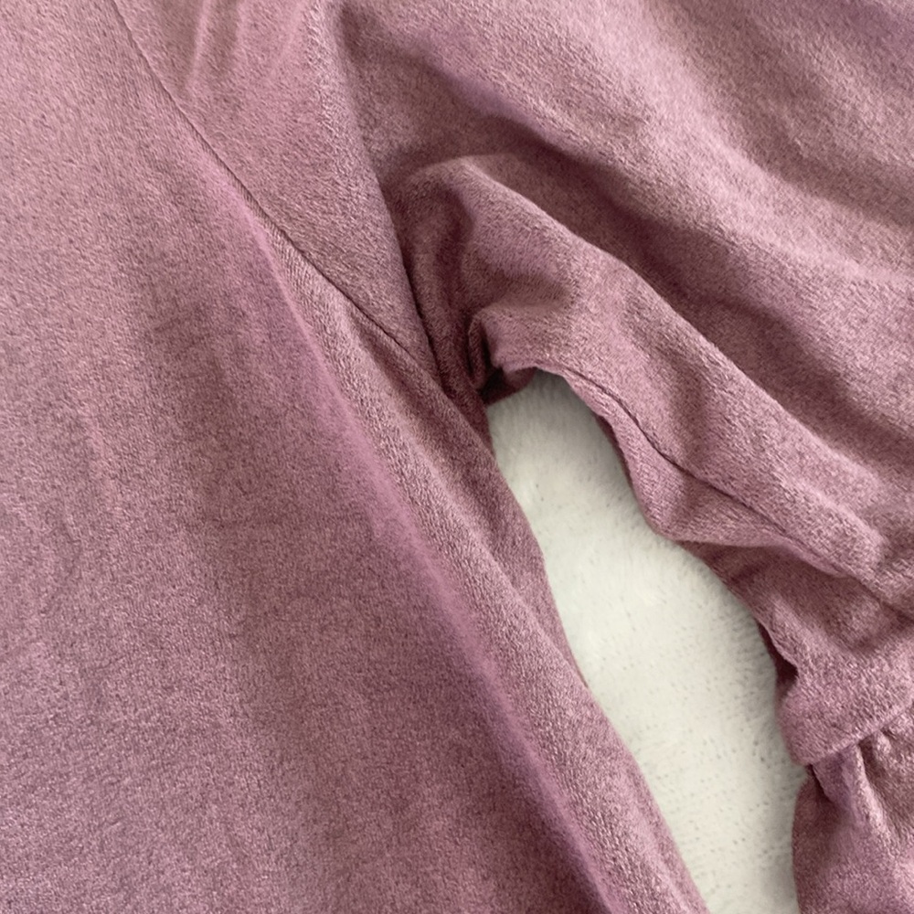 Simply Southern velvet mauve bell sleeve midi dress - Picture 16 of 17